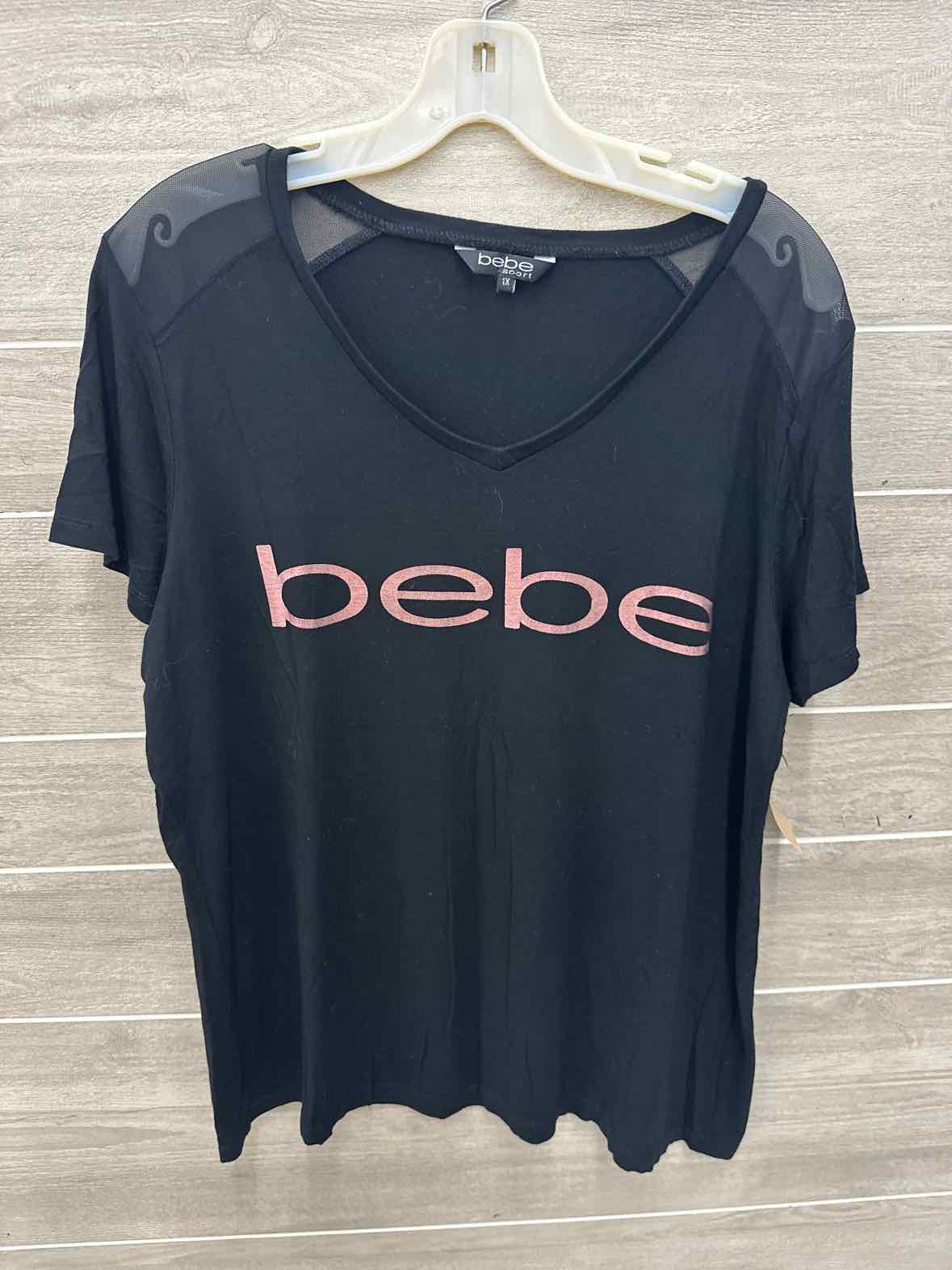 Bebe Black Womens Size 1X Shirt