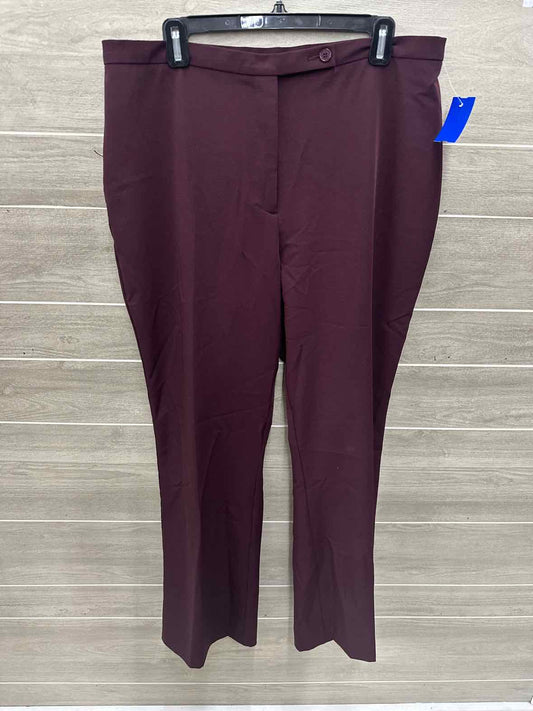 George Purple Womens Women Size 16 Pants