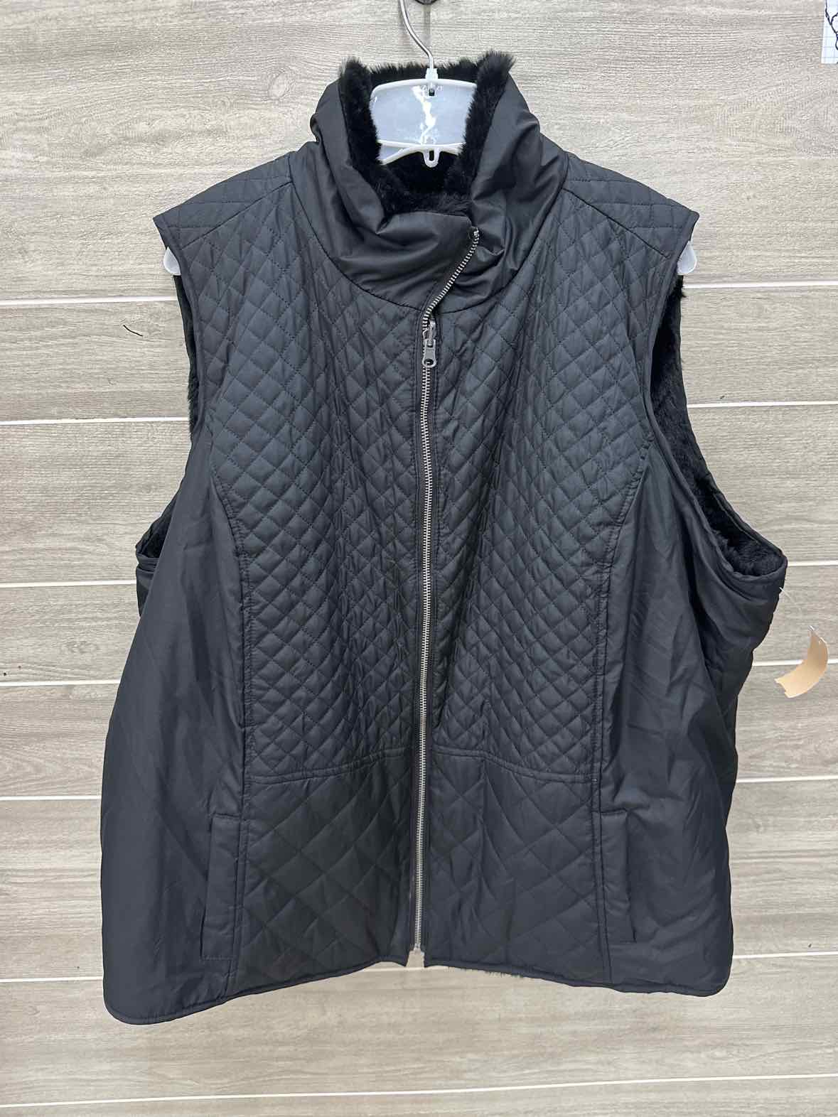Black Womens Size 3X Vest