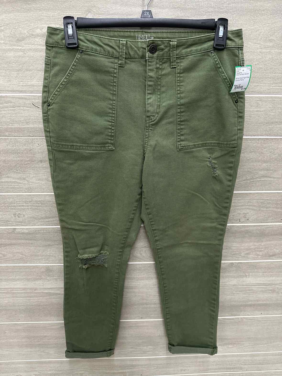 Time & Tru Size 12 Olive Womens Pants
