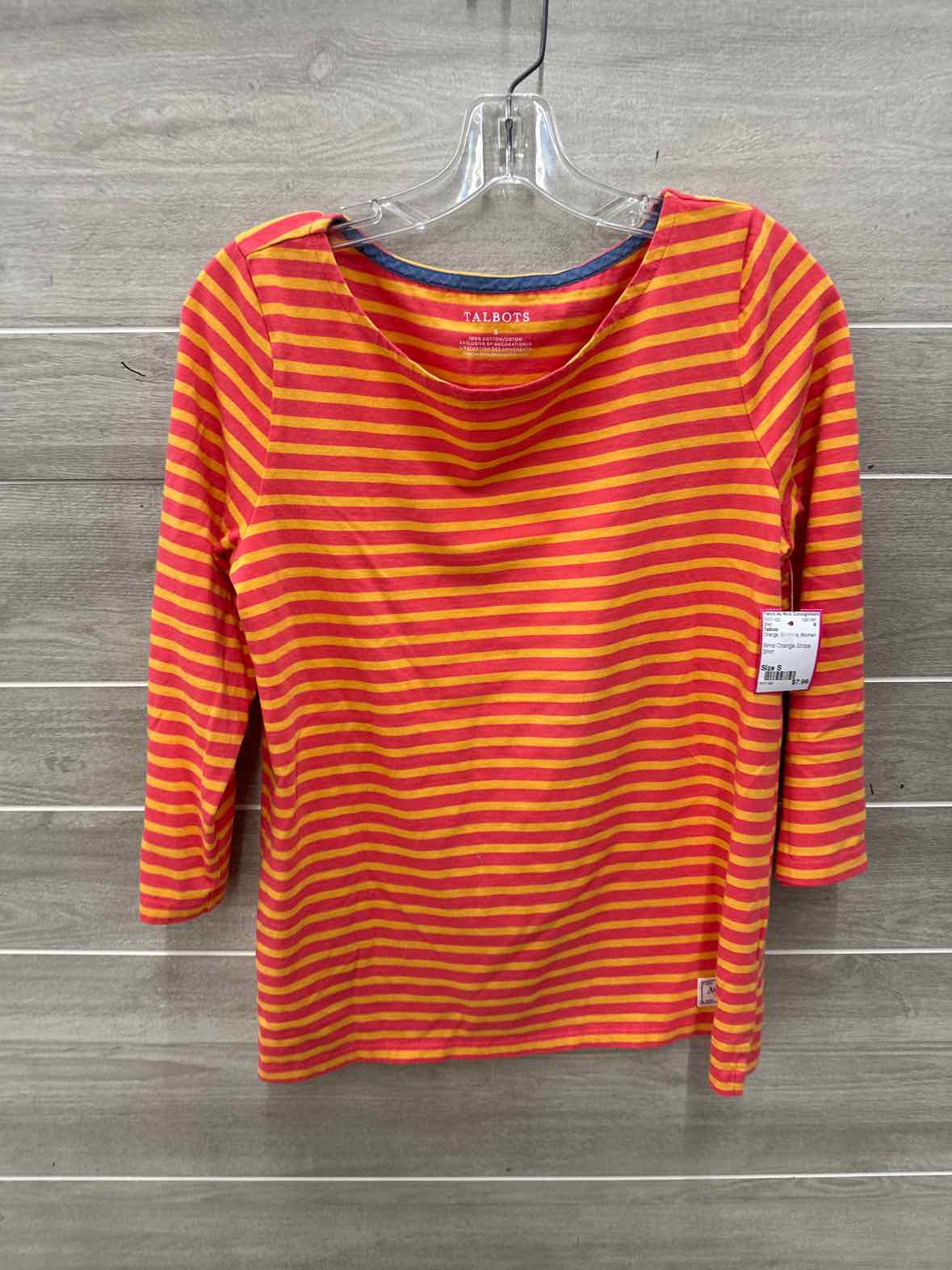 Talbots Size S Orange Womens Shirt