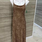 See You Monday Tan Womens Size 8 Dress