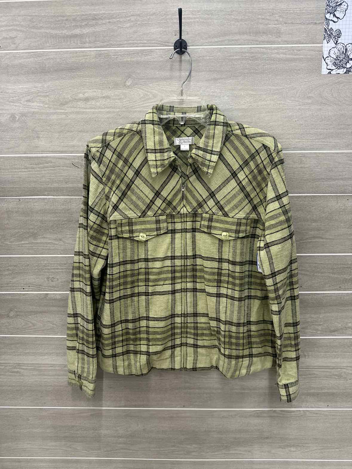 Christopher & Banks Size 12 Green Womens Blazer