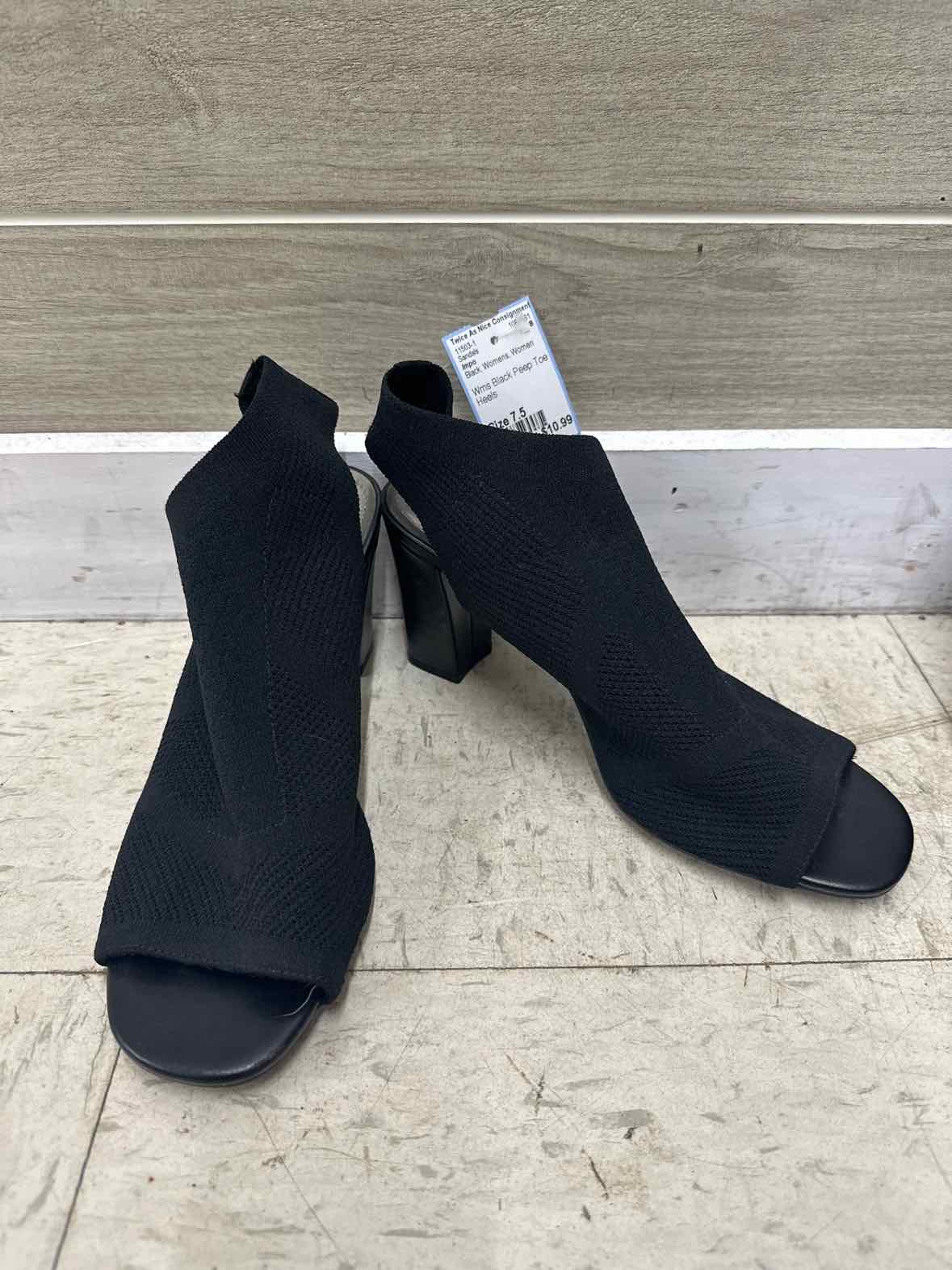 Impo US Shoe Size 7.5 Black Womens Sandals