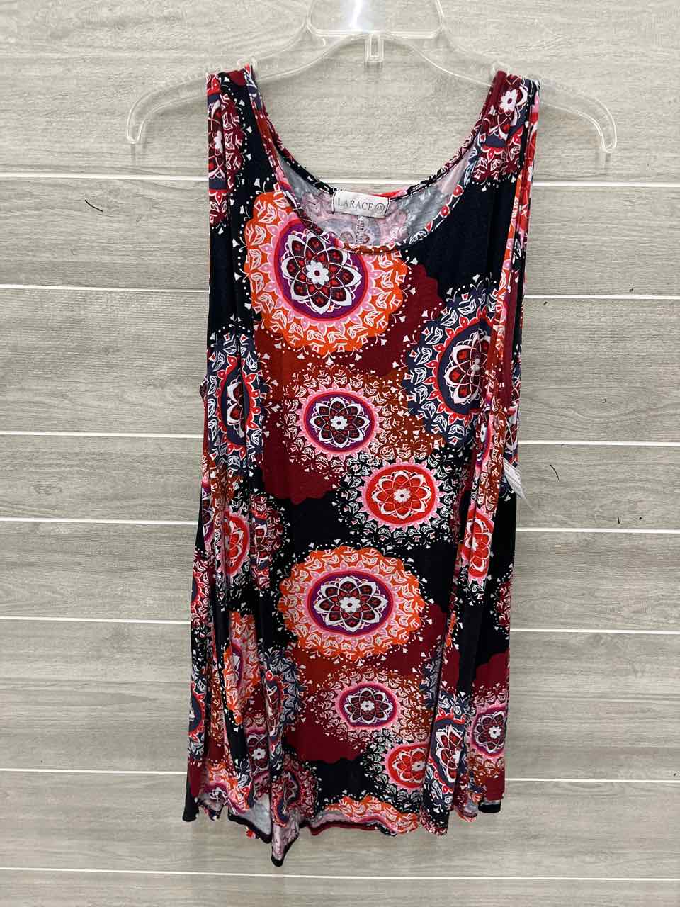 Burgundy Womens Women Size 4X Tank Top