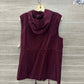 Zenana Size L Burgundy Womens Vest