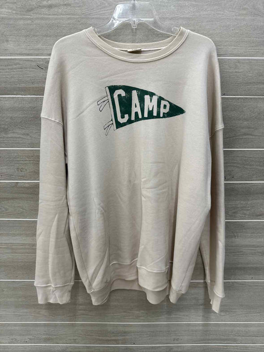 Beige Womens Women Size XL Sweatshirt
