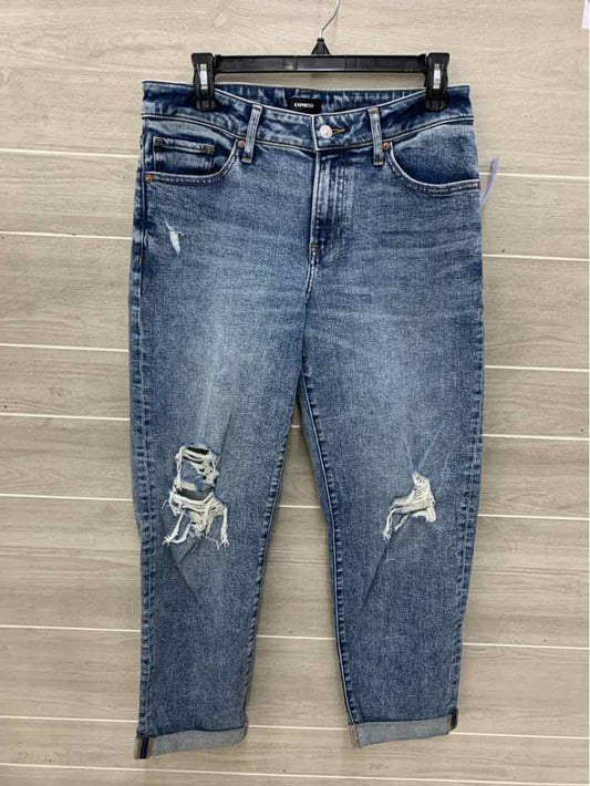 Express Blue Womens Size 6 Long Jeans