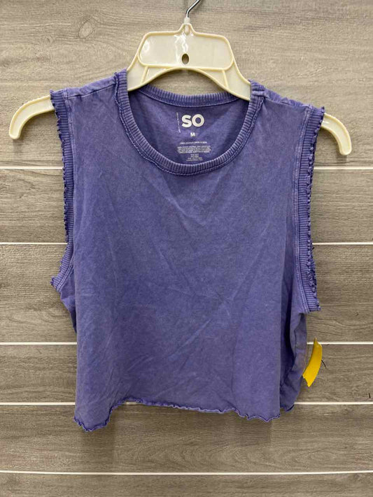 So Purple Junior Women Size M Tank Top