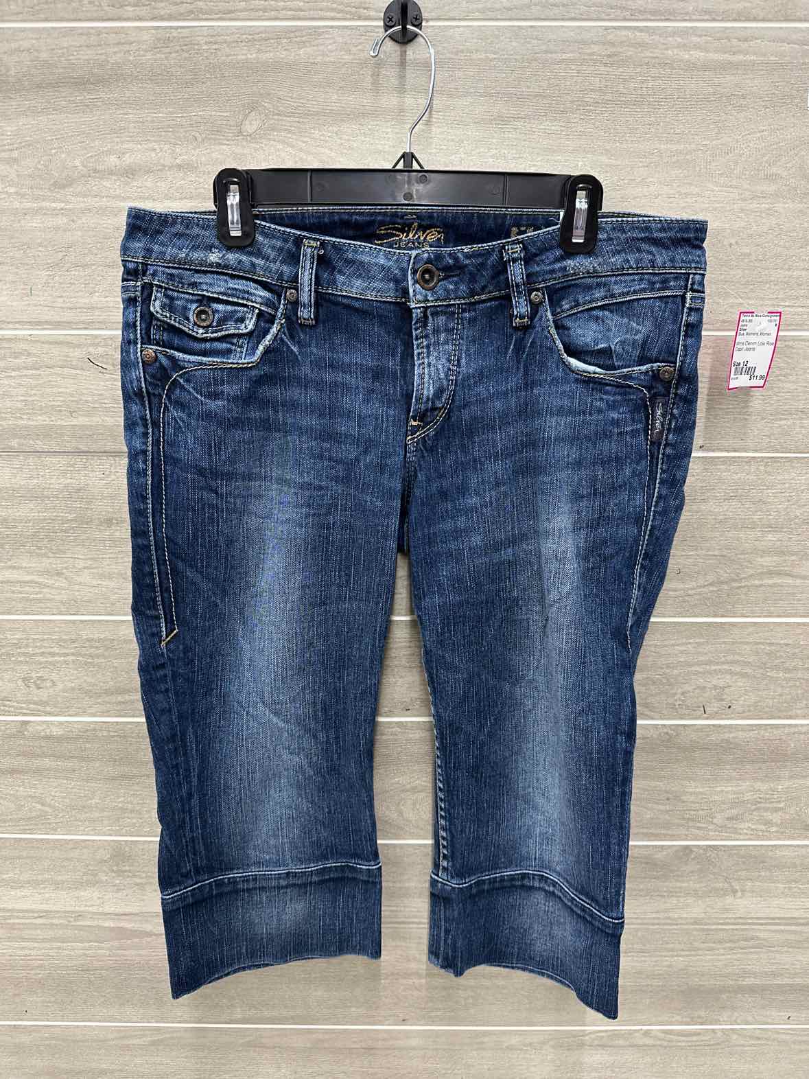 Silver Size 12 Blue Womens Jeans
