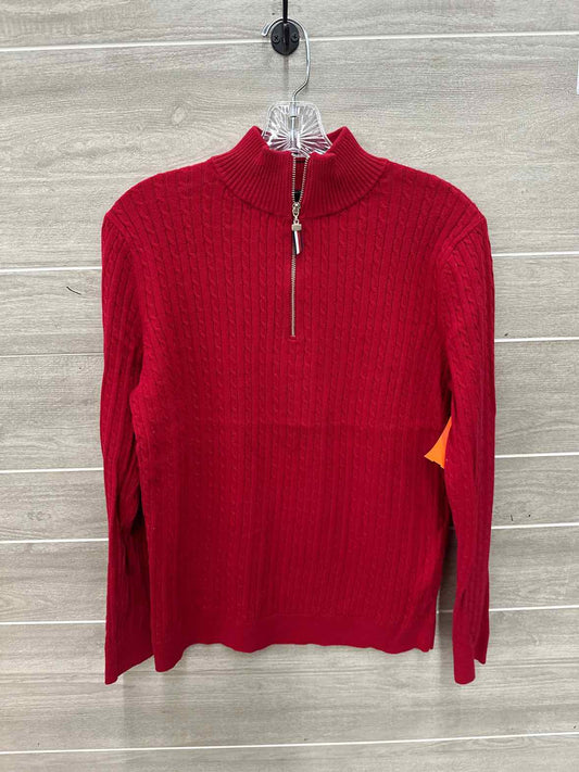 Tommy Hilfiger Size L Red Womens Sweater