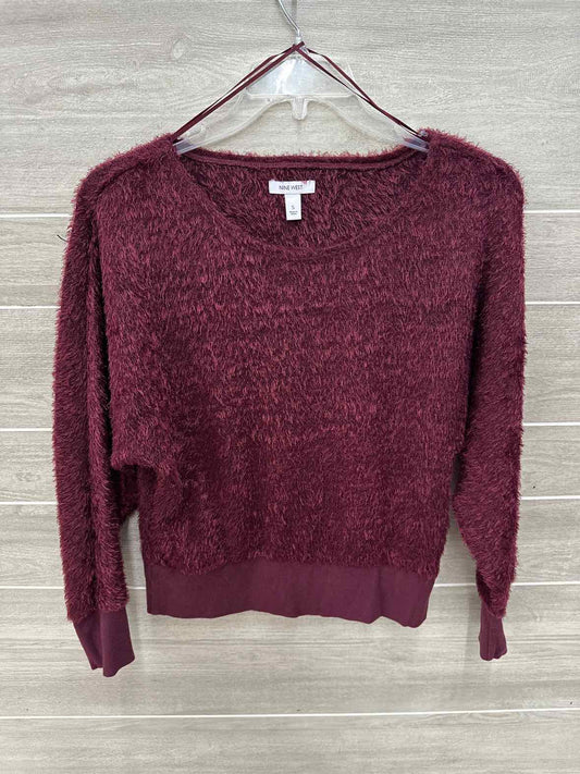 Nine West Burgundy Womens Women Size Small Sweater