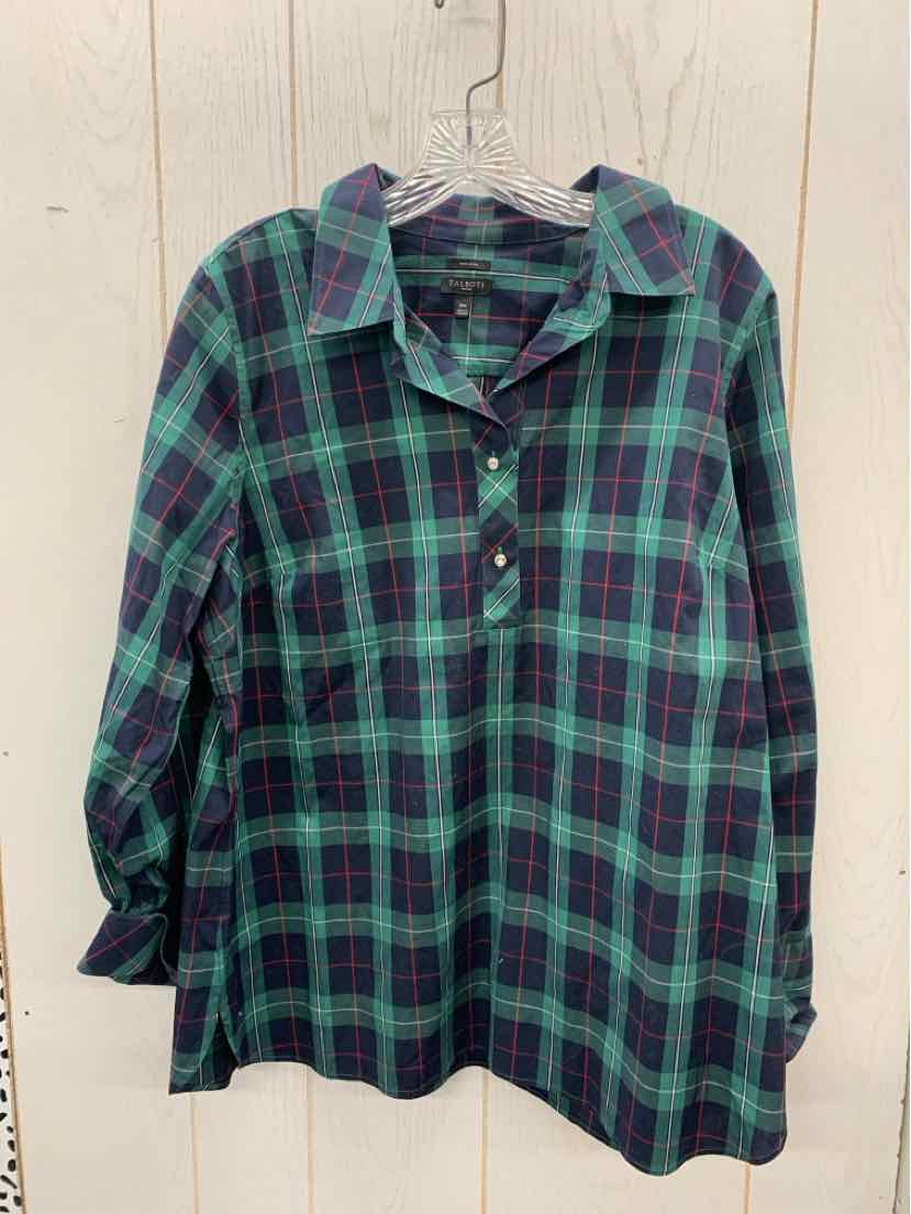 Talbots Green Womens Size 16P Shirt