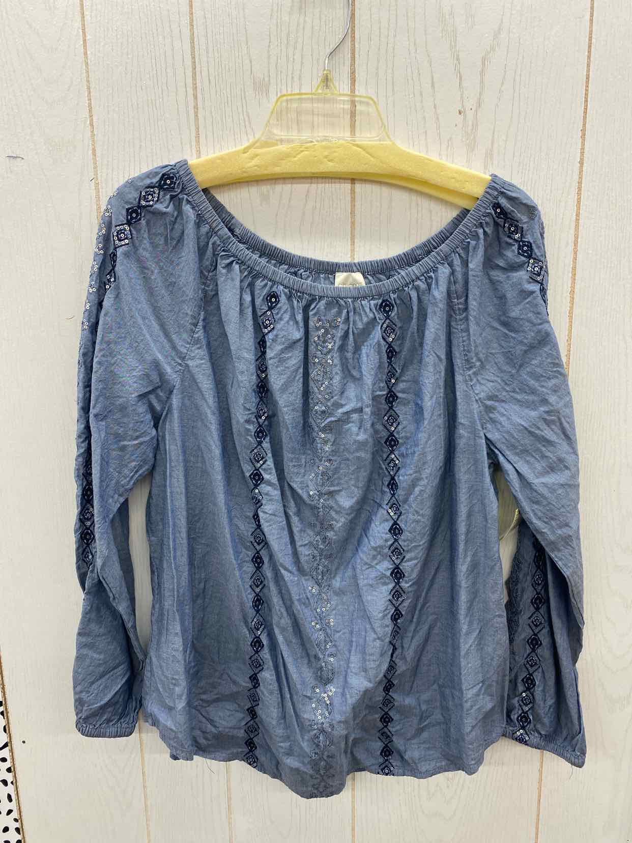 Chico's Blue Womens Size L Shirt