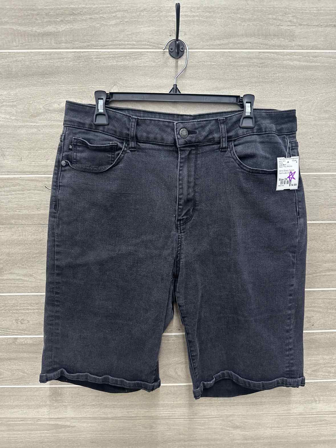 Judy Blue Size 2X Black Plus Shorts