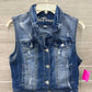 WallFlower Size L Blue Junior Vest