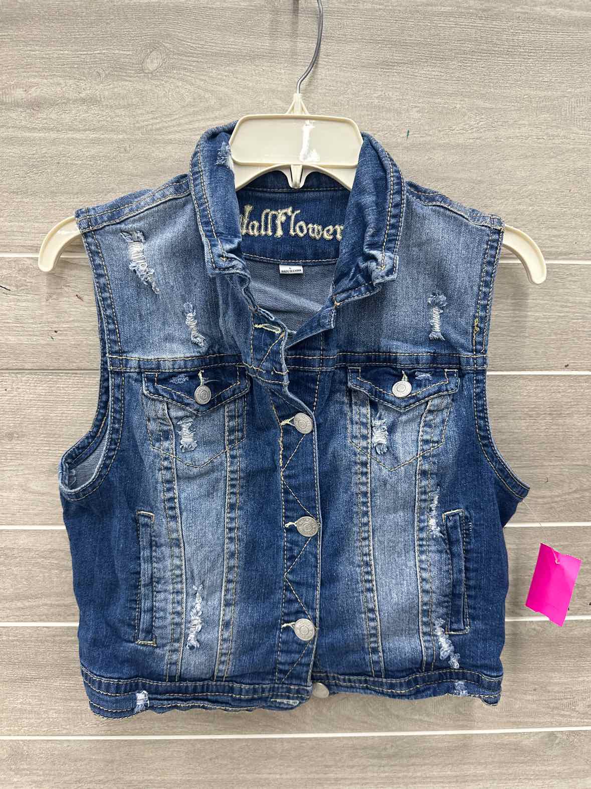 WallFlower Size L Blue Junior Vest