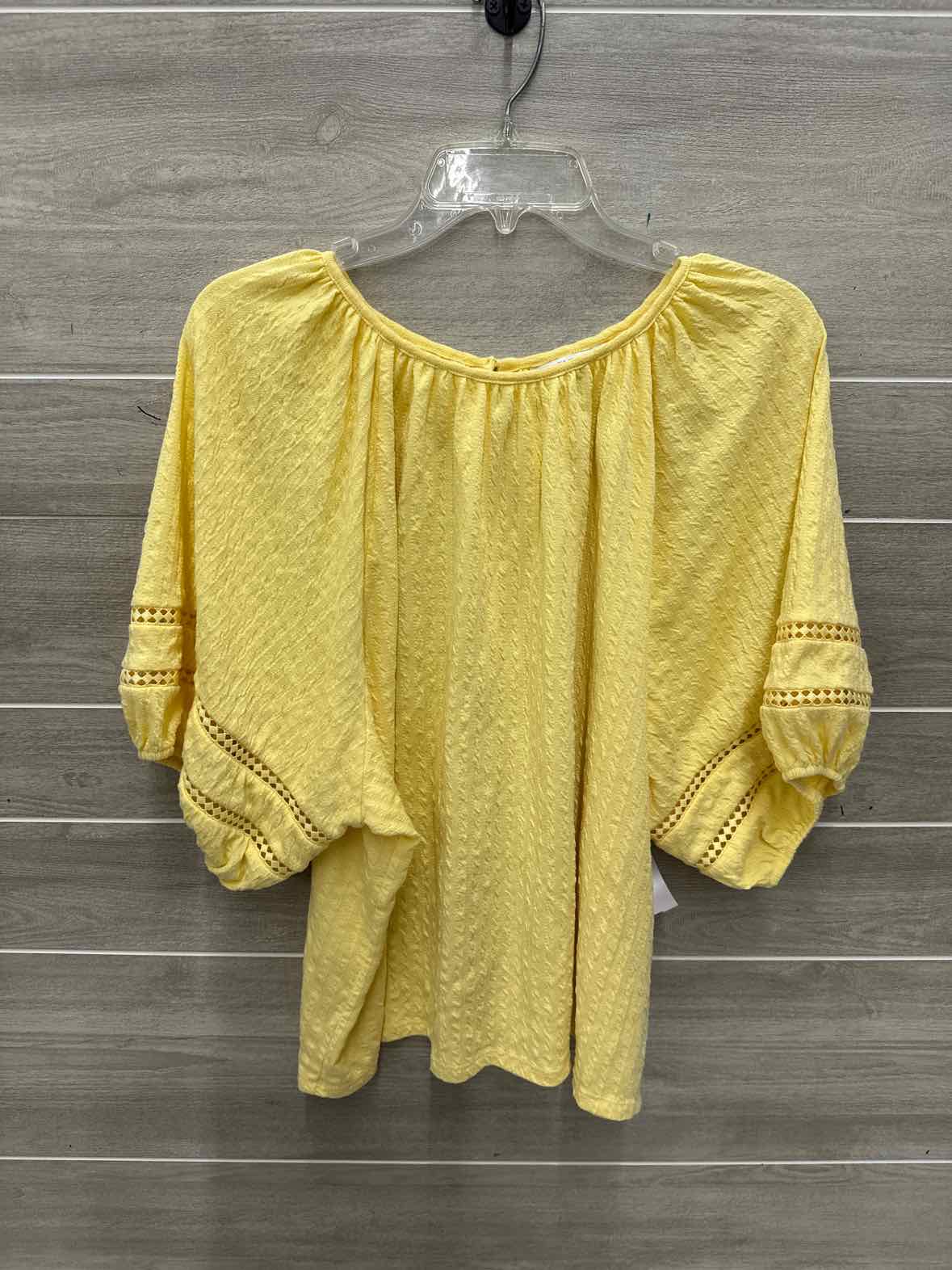 Time & Tru Size 22 Yellow Plus Shirt