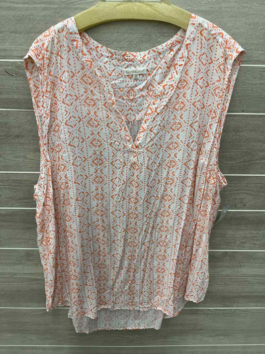 Northcrest Coral Womens Women Size 3X Tank Top
