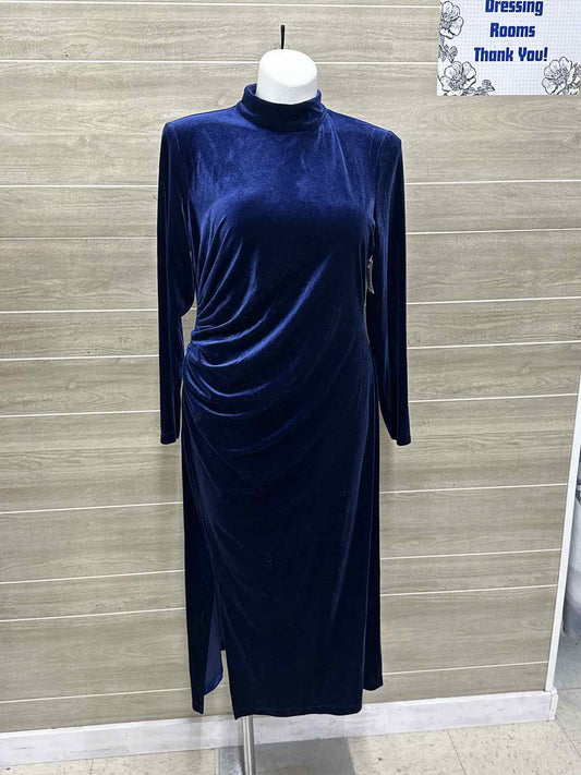 Anne Klein Size XL Blue Womens Dress
