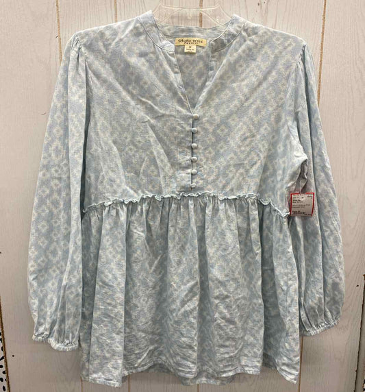 Studio West Blue Womens Size M Shirt