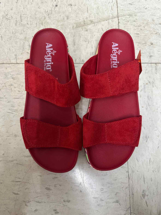 ALEGRIA US Shoe Size 9 Red Womens Sandals