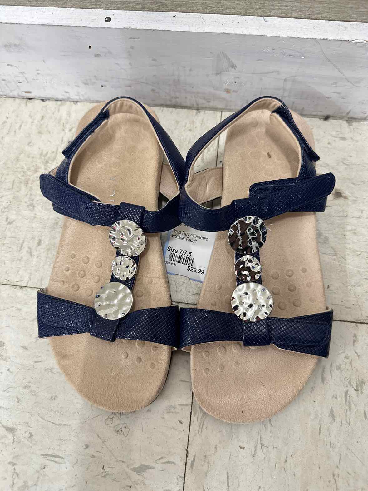 Vionic US Shoe Size 7/7.5 Navy Womens Sandals