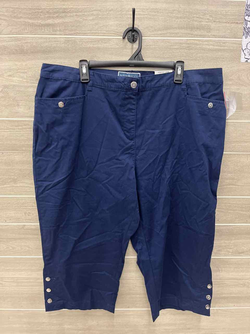 Karen Scott Size 20W Blue Plus Pants