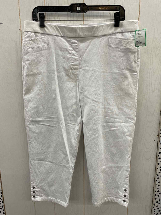 Studio Works White Womens Size 16 Pants