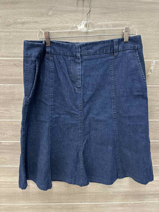 LL Bean Blue Womens Size 14 Skirt