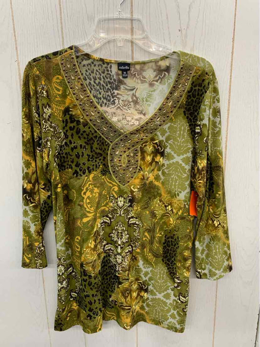 Rafaella Olive Womens Size M Shirt