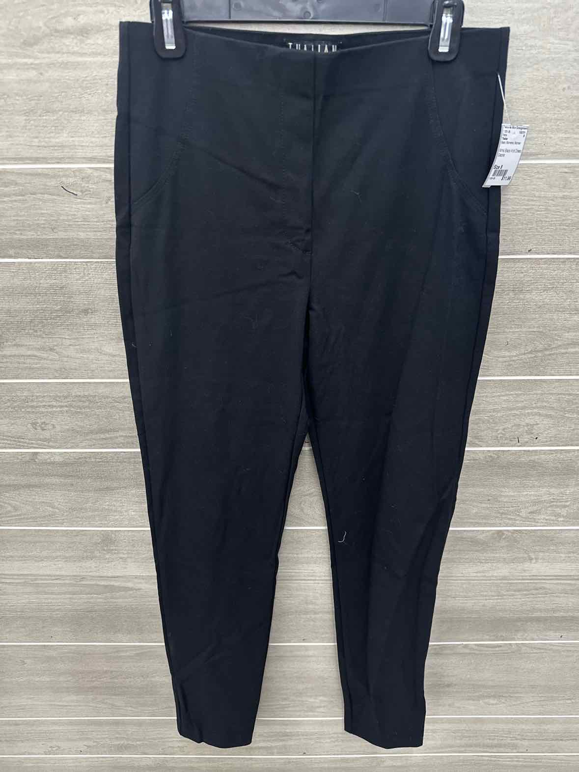 Thalian Black Womens Women Size 8 Pants