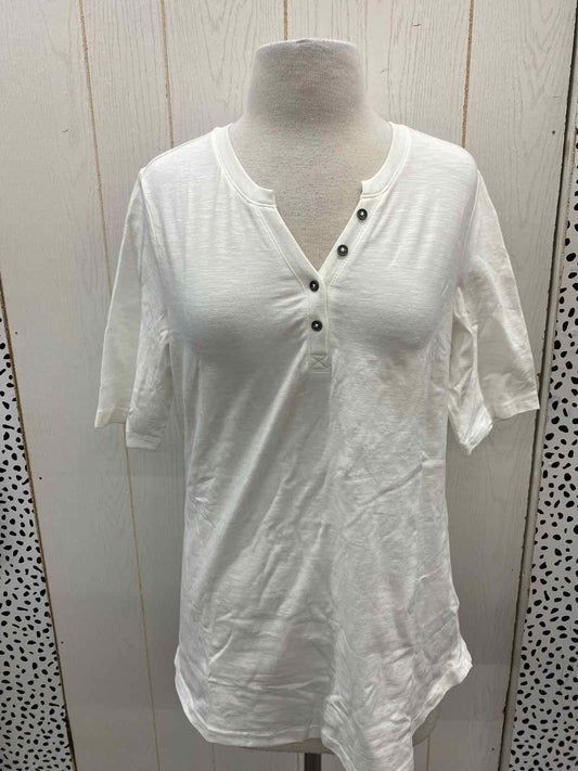 D & Co White Womens Size XS/S Shirt