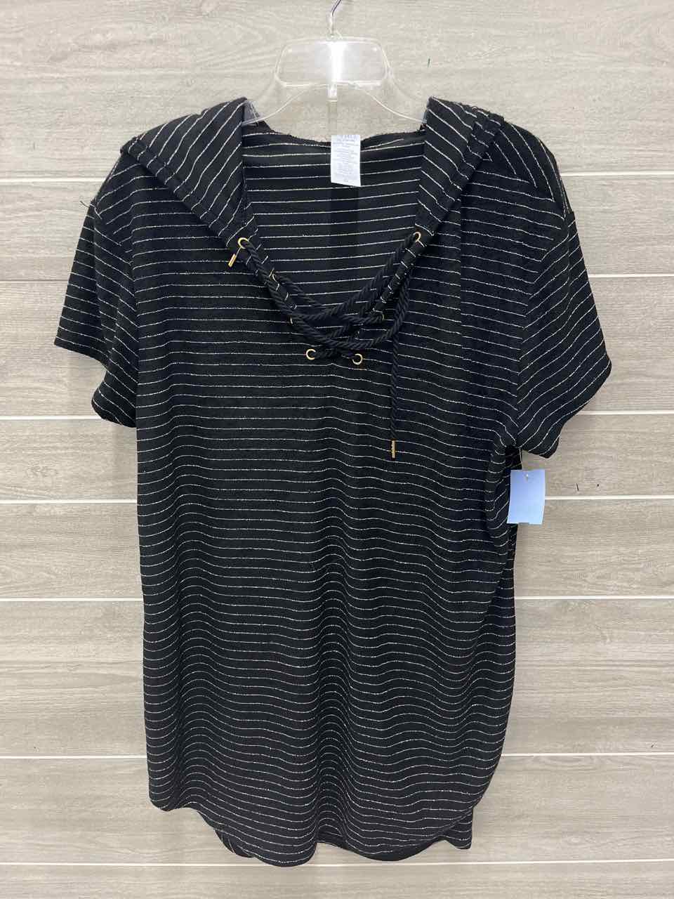 Time & Tru Size 16/18 Black Plus Coverup