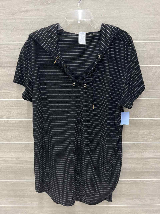 Time & Tru Size 16/18 Black Plus Coverup
