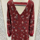 Maurices Burgundy Womens Size 6 Dress