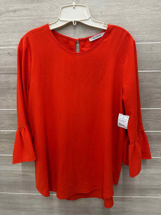 Size L Orange Womens Shirt