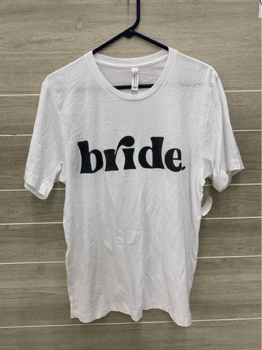 White Womens Size L Shirt