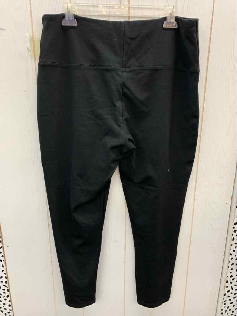 JNY Black Womens Size 1X Leggings