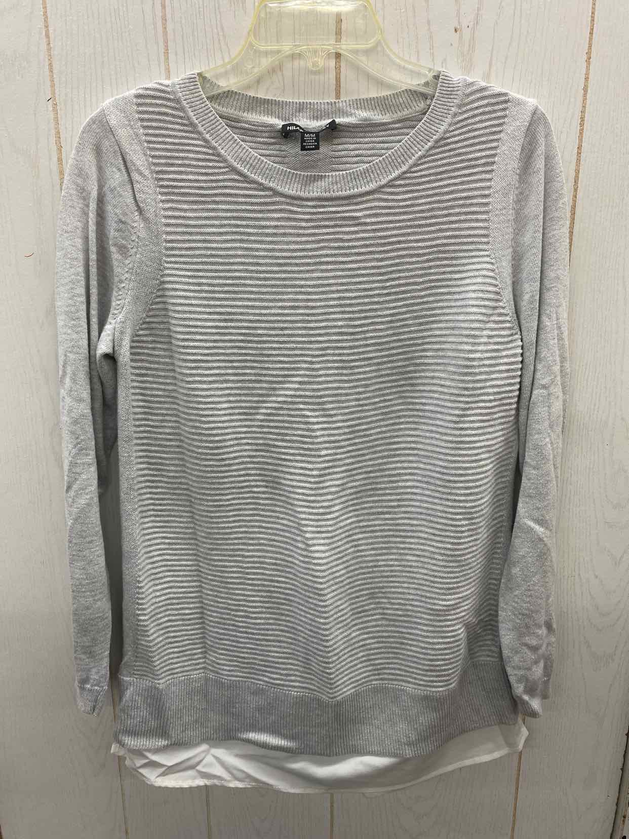 Hilary Radley Gray Womens Size M Sweater