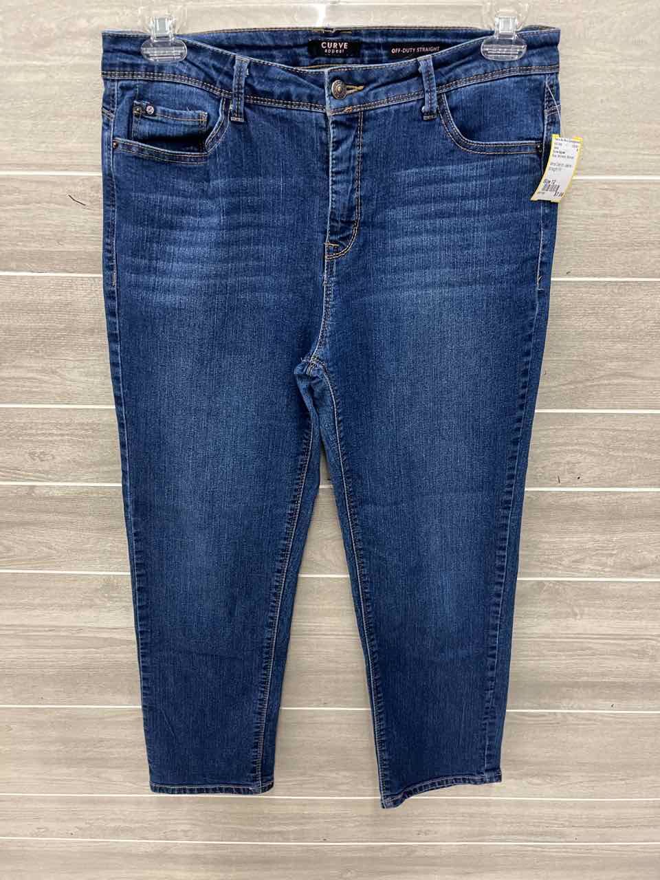 Curve Appeal Blue Womens Women Size 12 Jeans