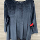 VanHeusen Size XL Black Womens Shirt