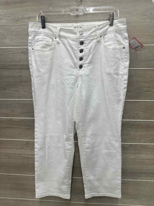 Maurices Size 12 White Womens Jeans