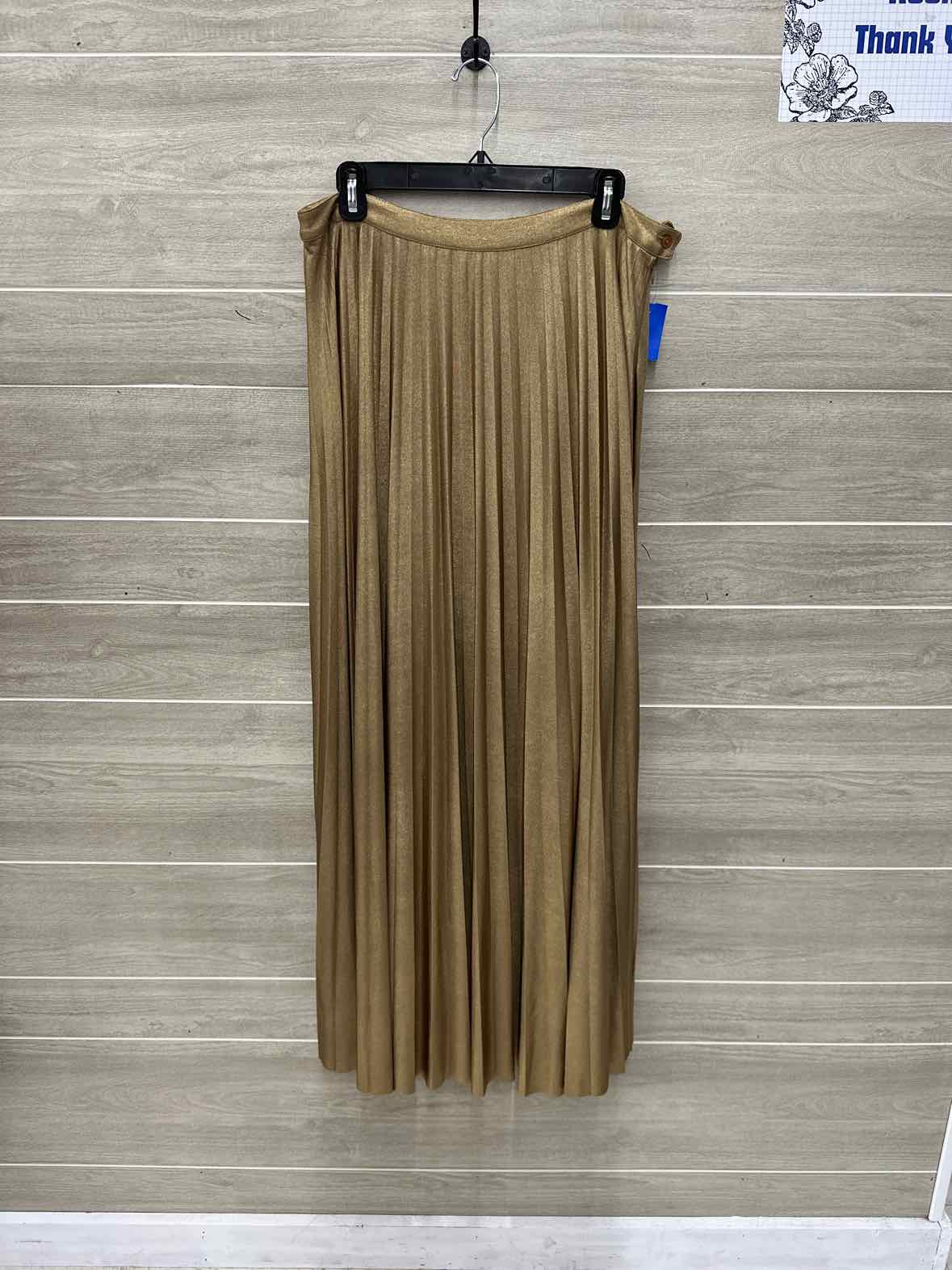 INC Size 10/12 Gold Womens Skirt