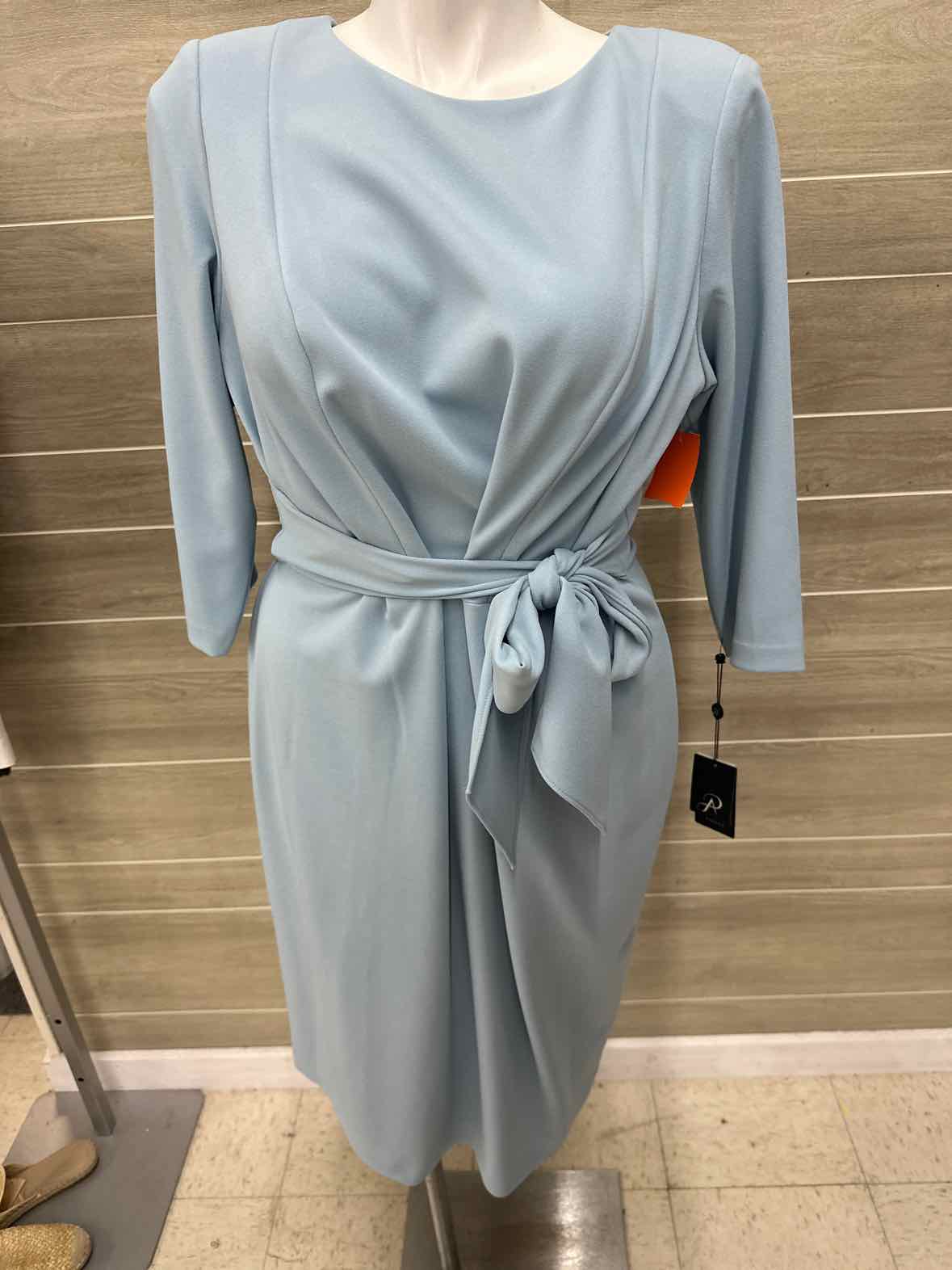 Adrianna Papell Blue Womens Women Size 16W Dress
