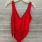 AERIE Red Womens Women Size XL Bodysuit