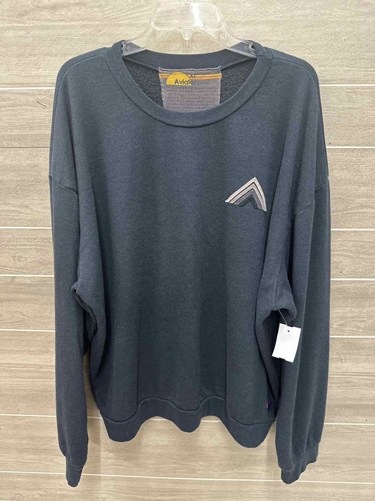 Aviator Nation Size XL Gray Womens Sweatshirt