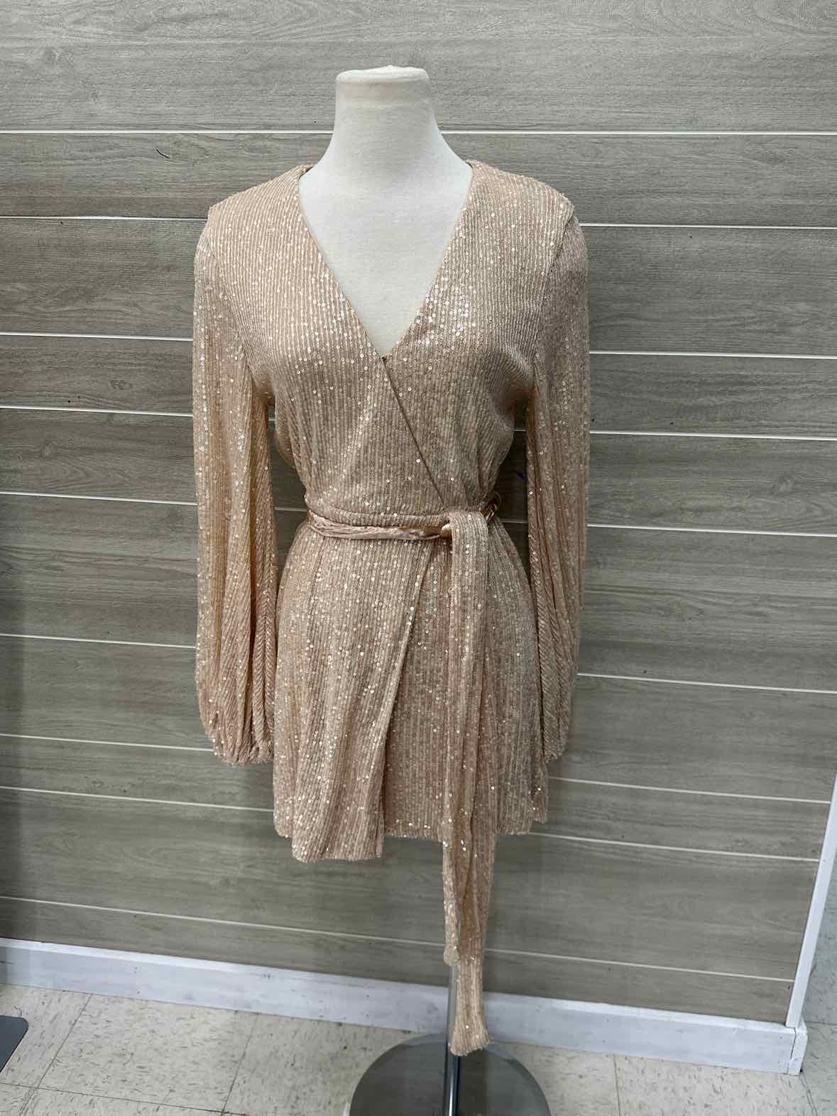 Size 6 Gold Womens Dress