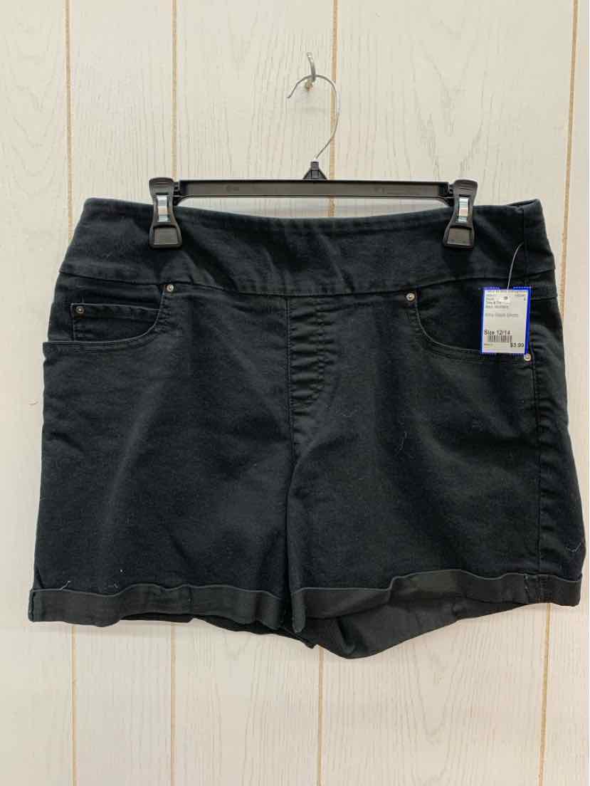 Time & Tru Black Womens Size 12/14 Shorts