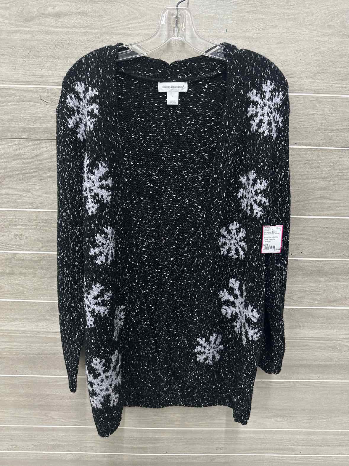 Christopher & Banks Size L Black Womens Sweater